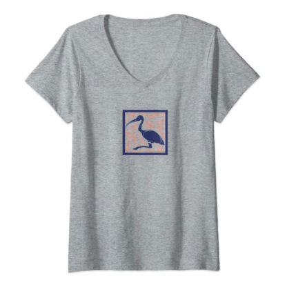 womens ibis flower power v-neck t-shirt